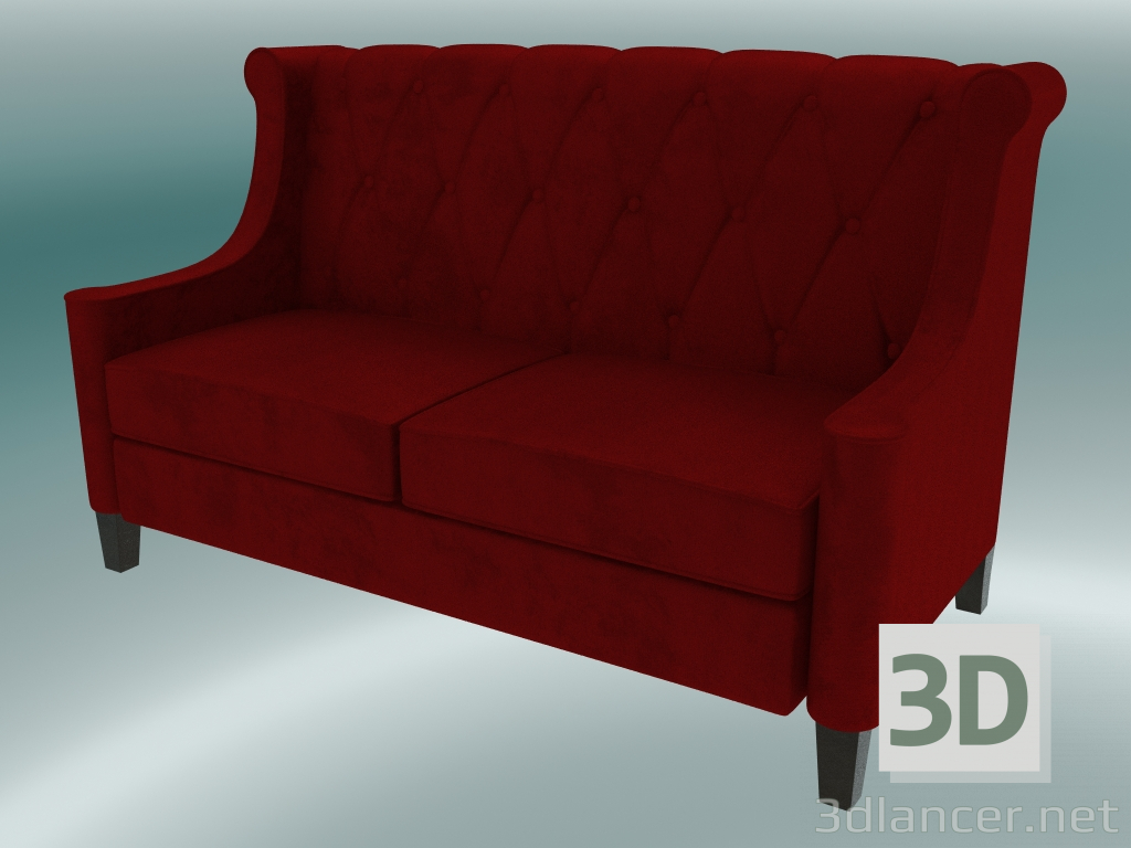 modèle 3D Canapé Barister (rouge) - preview
