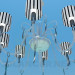 3d model Chandelier with ceiling paintings of the Zebra - preview