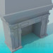 3d model Fireplace with stucco - preview