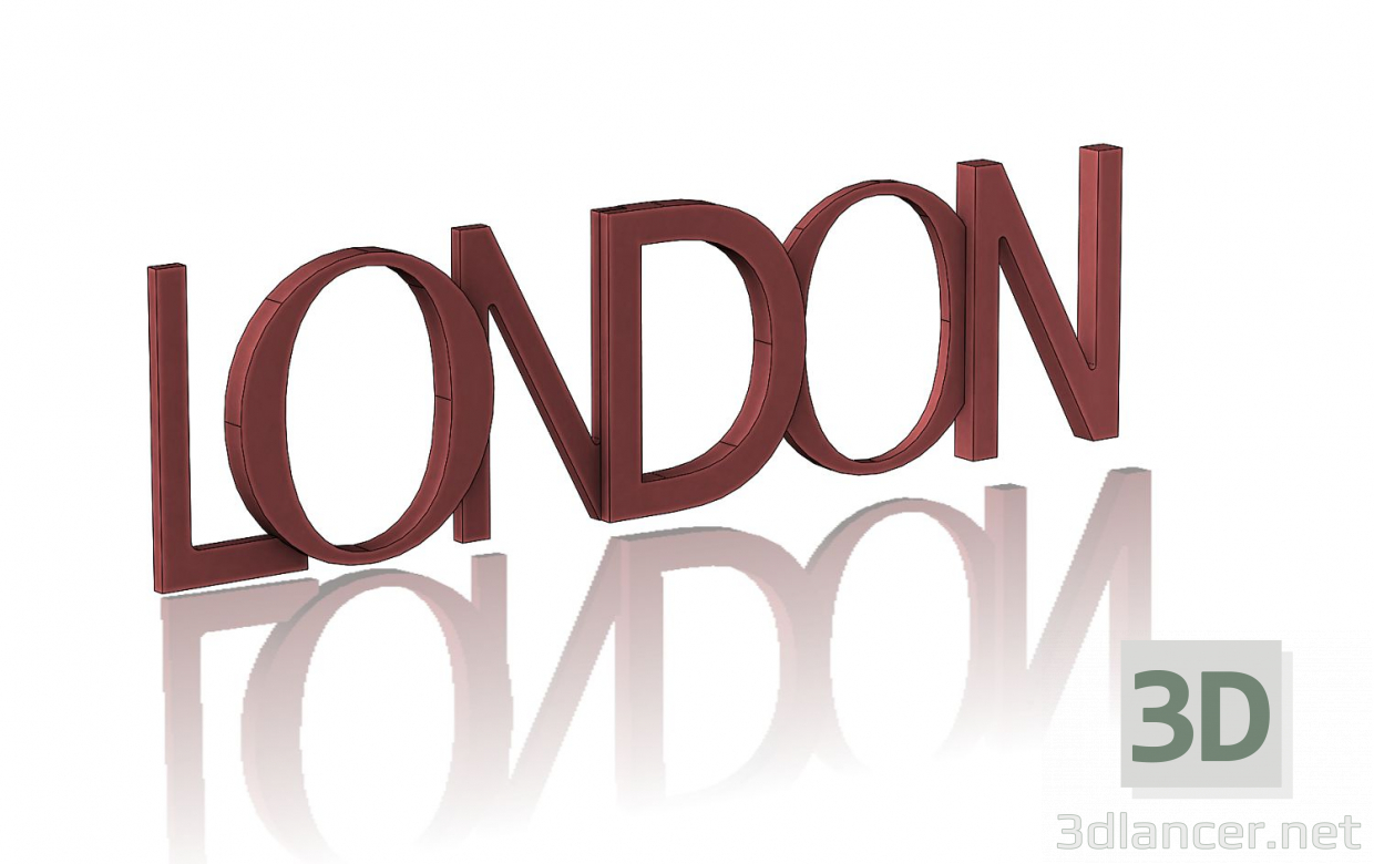 3d model Londres - vista previa