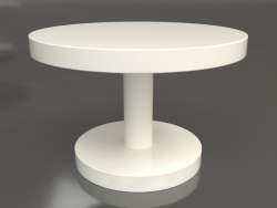 कॉफी टेबल जेटी 022 (डी = 600x400, सफेद प्लास्टिक रंग)