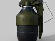 Concept de grenade futuriste