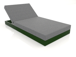 Bed with back 100 (Bottle green)