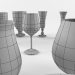 3d model Vasos de vidrio - vista previa