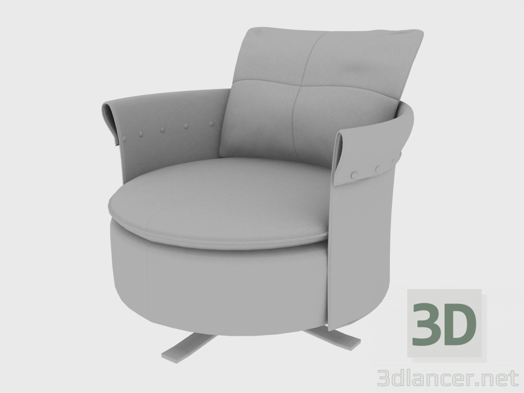 3D modeli CHARME KOLTUK (82x76xH59) Koltuk - önizleme