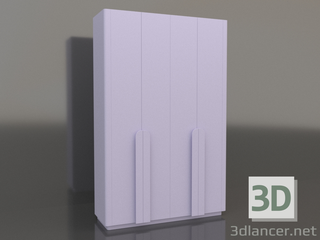 3D modeli Gardırop MW 04 boya (seçenek 1, 1830x650x2850, leylak) - önizleme