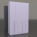 3D modeli Gardırop MW 04 boya (seçenek 1, 1830x650x2850, leylak) - önizleme