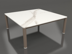 Coffee table 94×94 (Bronze, DEKTON Aura)