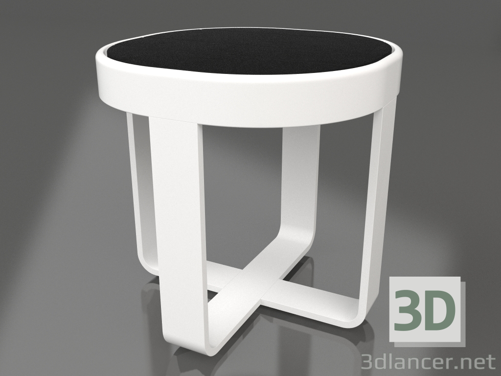 modello 3D Tavolino rotondo Ø42 (DEKTON Domoos, Bianco) - anteprima