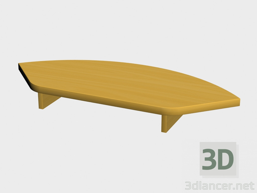modello 3D tabella Accessori Mono Suite (stand sotto il monitor RMK-1) - anteprima
