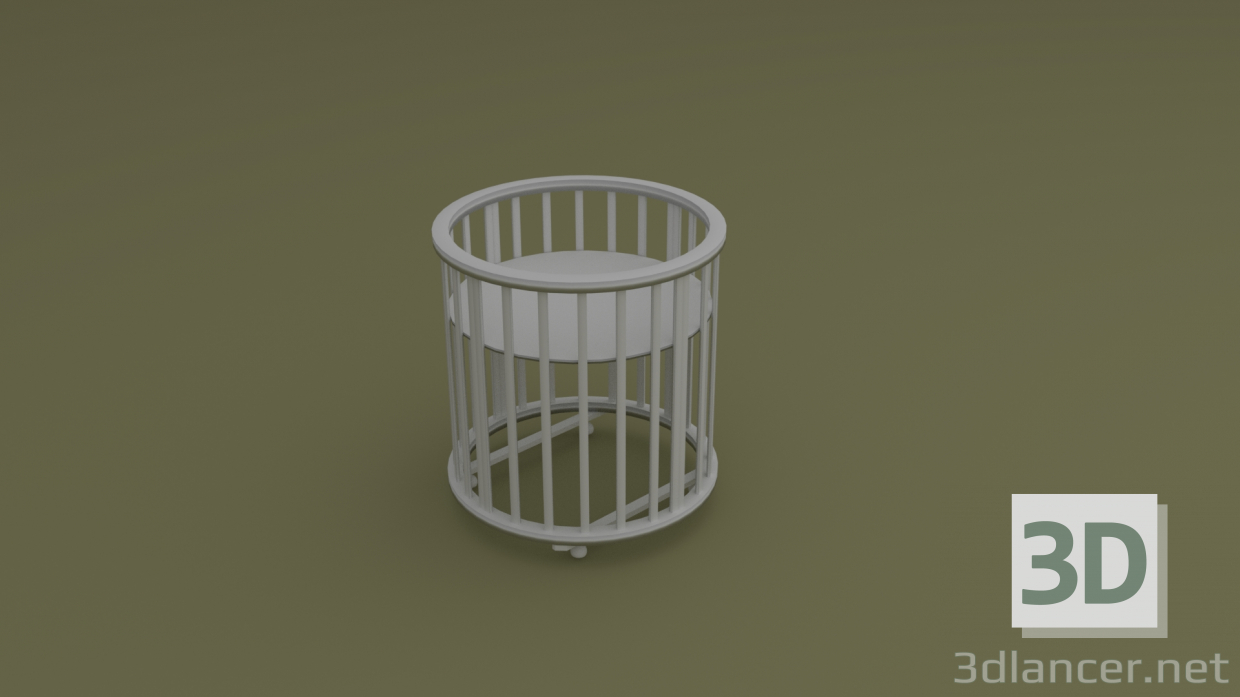 3d model Crib - preview