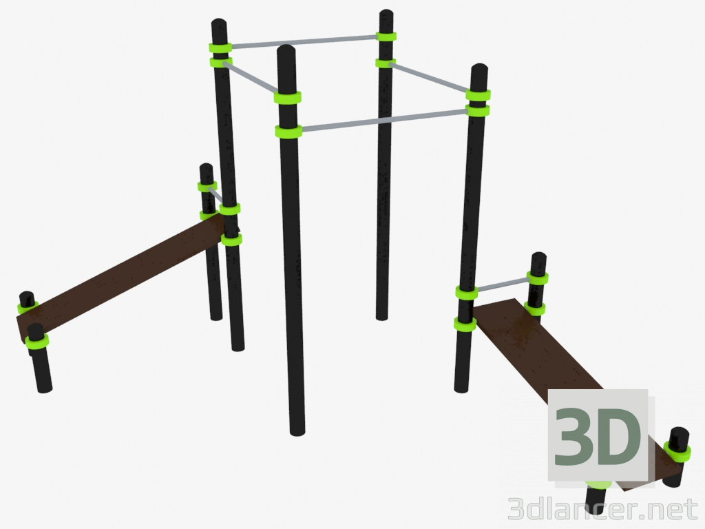 modèle 3D Complexe sportif (W0009) - preview