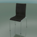 3d model 4-leg high back chair with leather upholstery (104) - preview
