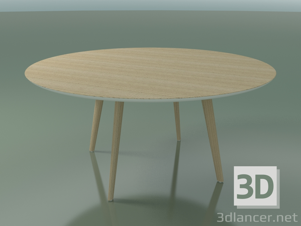 3D Modell Runder Tisch 3502 (H 74 - T 160 cm, M02, gebleichte Eiche) - Vorschau
