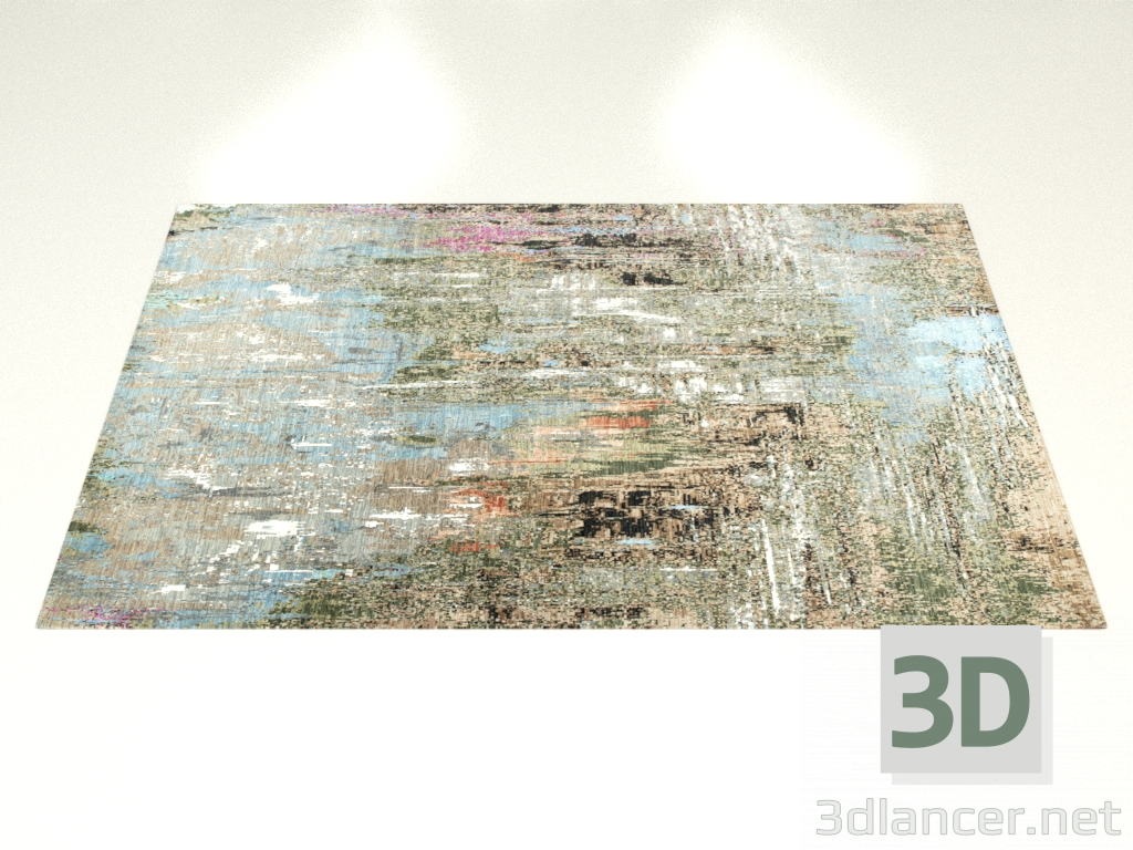 3d модель Вузликовий килим, дизайн Boston – превью