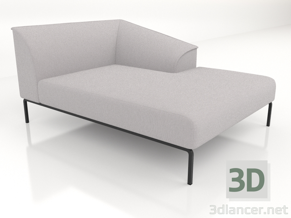 3d model Chaise longue 160 right - preview