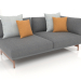 Modelo 3d Módulo sofá, seção 1 direita (Antracite) - preview