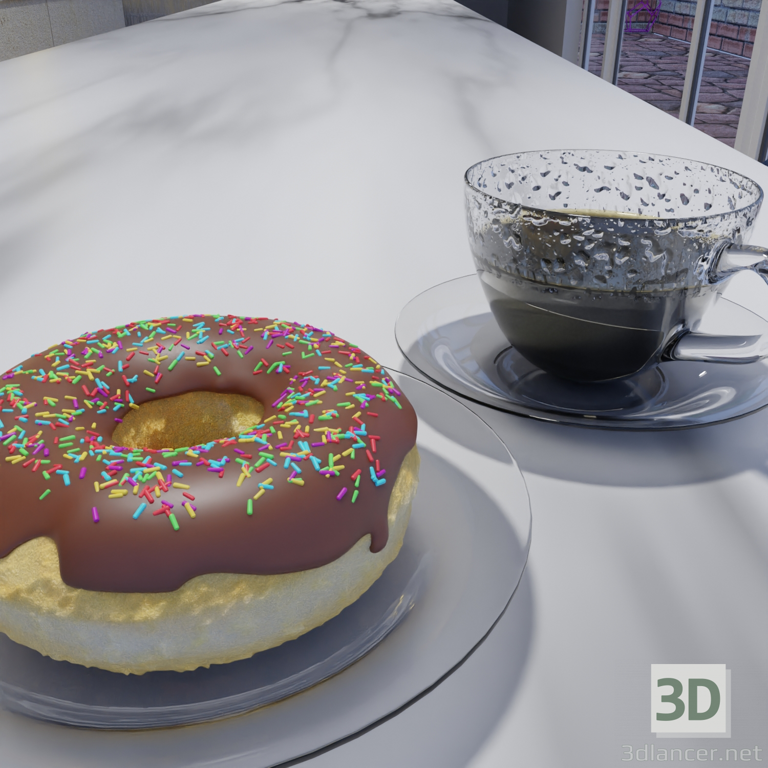3D Mutfak odası modeli satın - render