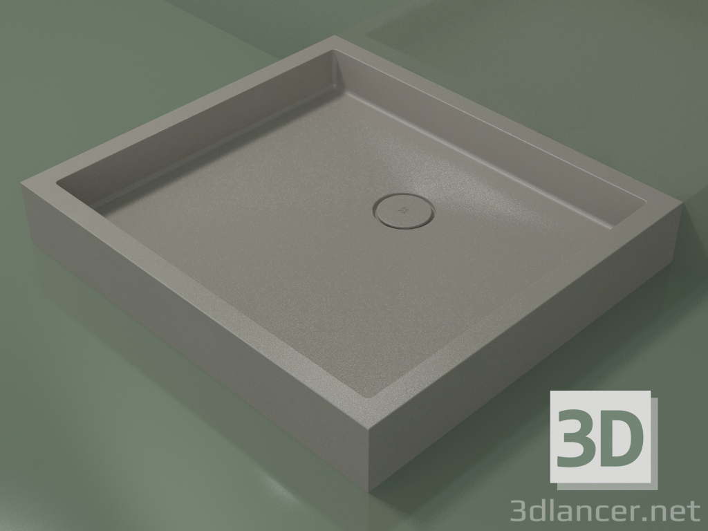 Modelo 3d Base de duche Alto (30UA0138, Clay C37, 100x90 cm) - preview