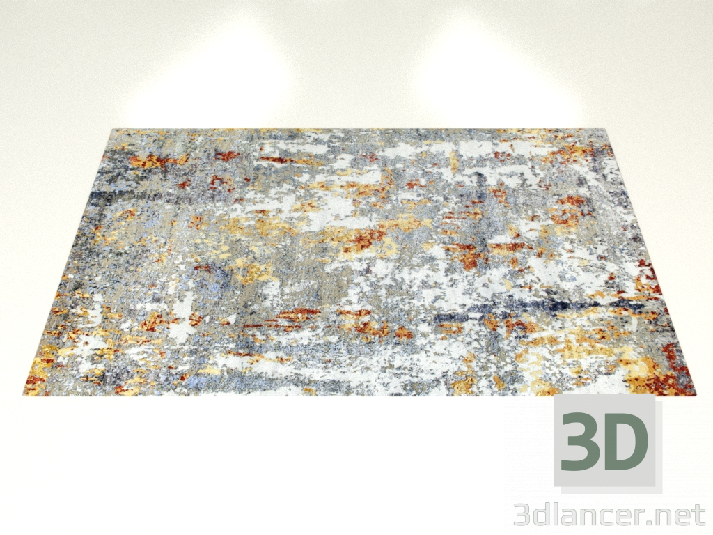 3D Modell Geknüpfter Teppich, Design Brügge - Vorschau