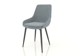 Chair Gerti (gray-blue - black)