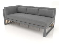Modular sofa, section 1 left (Anthracite)