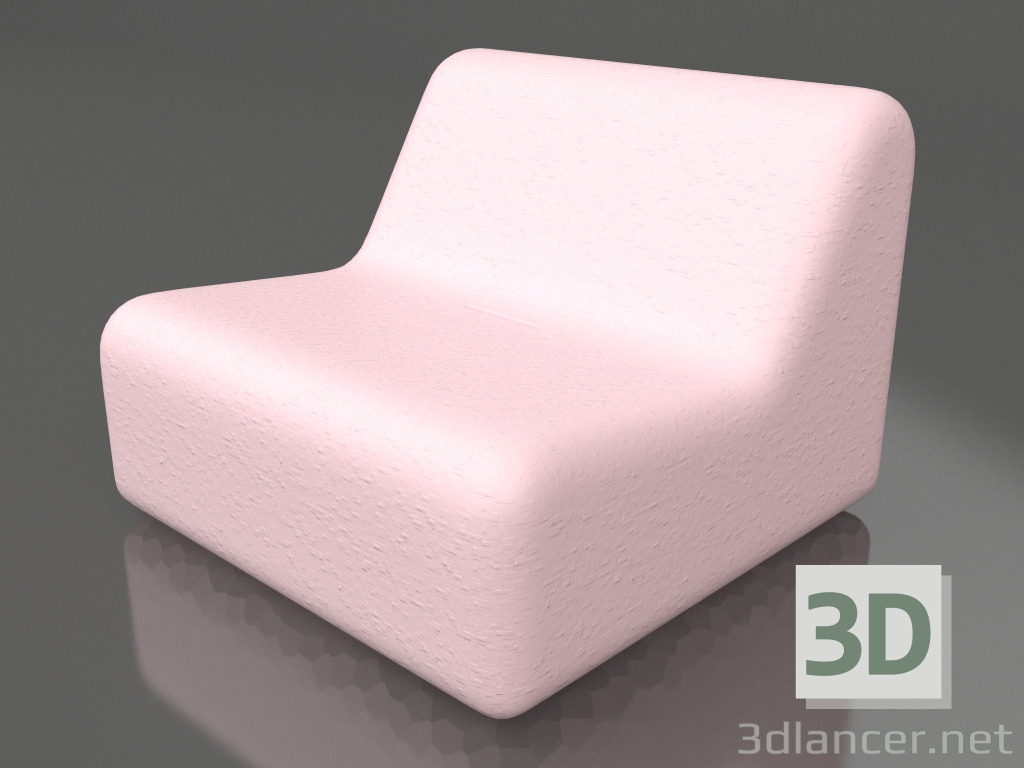 3d model Club chair (Pink) - preview