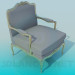 3d модель Серое кресло – превью