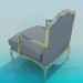 3D modeli Gri sandalye - önizleme
