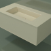 3D modeli Çekmeceli lavabo (06UC52401, Bone C39, L 96, P 50, H 36 cm) - önizleme