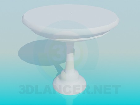 Modelo 3d Uma mesa para uma perna - preview