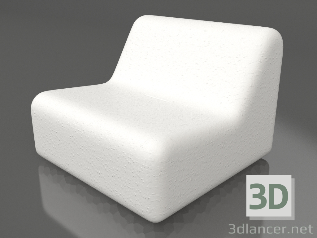 3D modeli Kulüp sandalyesi (Gri) - önizleme