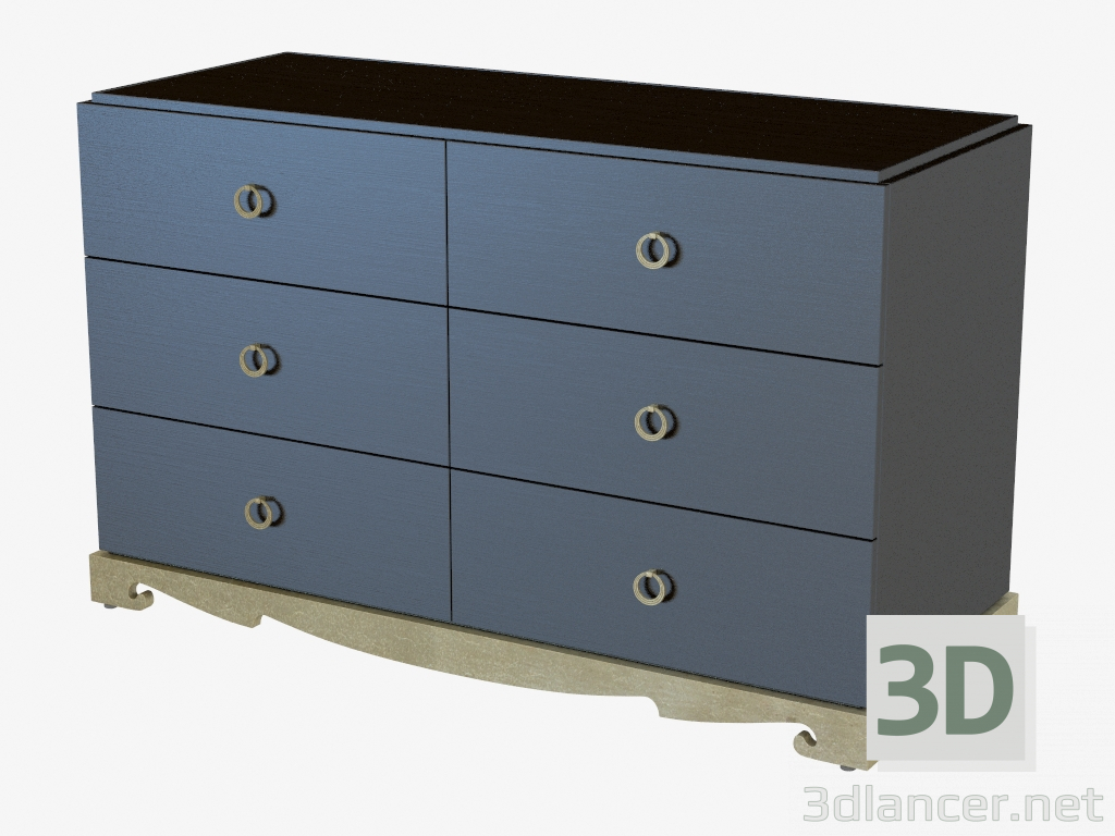 3d model Chest of drawers (FB.BST.VR.3) - preview