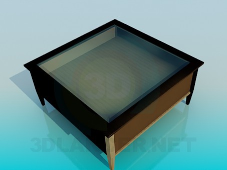 3d model Coffee table with drawers - preview