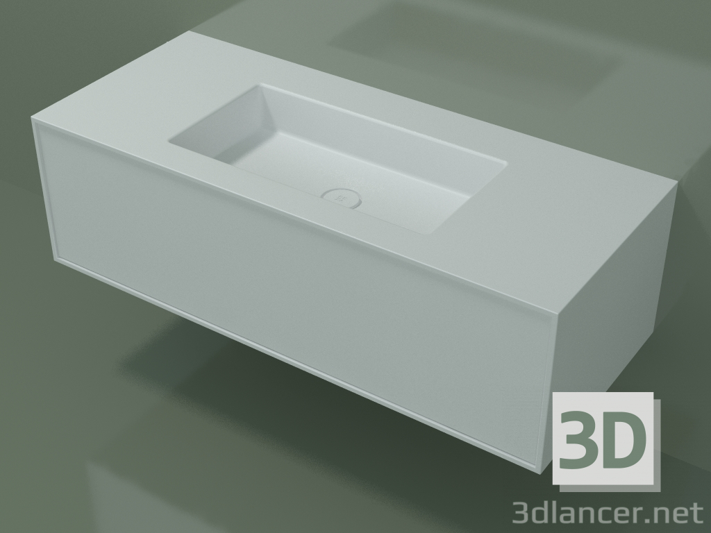 3d model Washbasin with drawer (06UC72401, Glacier White C01, L 120, P 50, H 36 cm) - preview