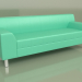 3D Modell Sofa Flaggschiff 3-Sitzer (Grünes Leder) - Vorschau