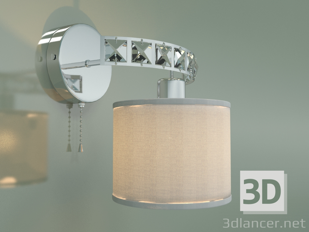 3D modeli Aplik Salina 60104-1 (krom) - önizleme