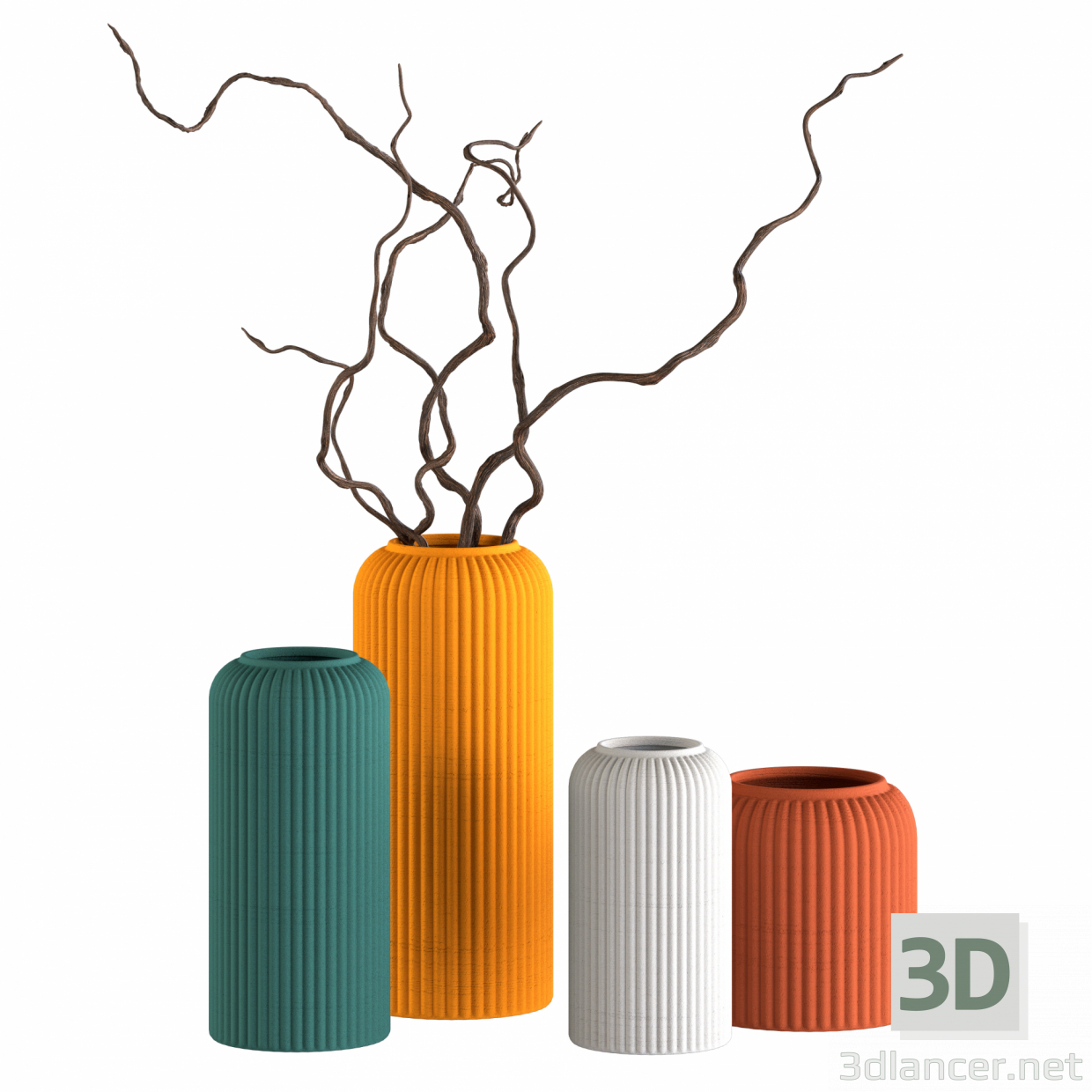 florero Morandi 3D modelo Compro - render