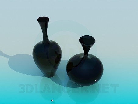 Modelo 3d Vasos - preview