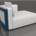modèle 3D Module canapé, section 2 droite (Gris bleu) - preview