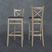 3d Bar stools Toscana model buy - render