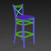 modello 3D di Sgabelli Bar toscana comprare - rendering