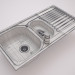 3d Blanco TIPO 6S Basic kitchen sink model buy - render