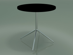 Стіл круглий 5710, 5727 (H 74 - Ø69 cm, розкладений, Black, LU1)