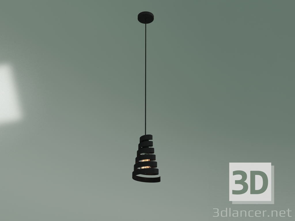 3d model Pendant lamp 50058-1 (black) - preview