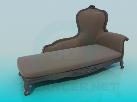 modèle 3D Canapé antique - preview