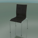 3d model 4-leg high back chair with leather interior upholstery (104) - preview