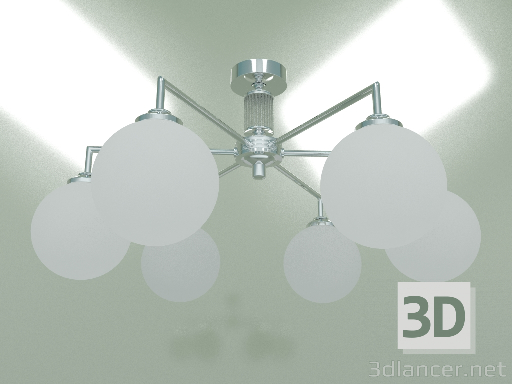 modello 3D Lampada da soffitto ARTU GLASS ART-PL-6 (N) G - anteprima