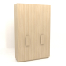 3d модель Шафа MW 04 wood (варіант 2, 1830х650х2850, wood white) – превью