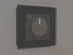 Thermostat électromécanique pour plancher chauffant (bronze)